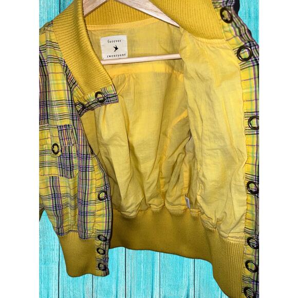 Forever 21 Yellow Button Jacket Blazer - Picture 13 of 14